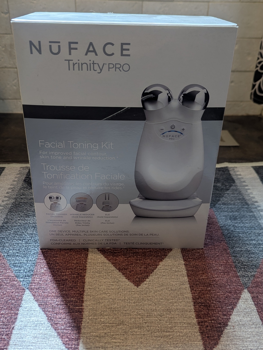 NuFace Trinity PRO Facial Toning Kit - White With Additional Ele Attachment